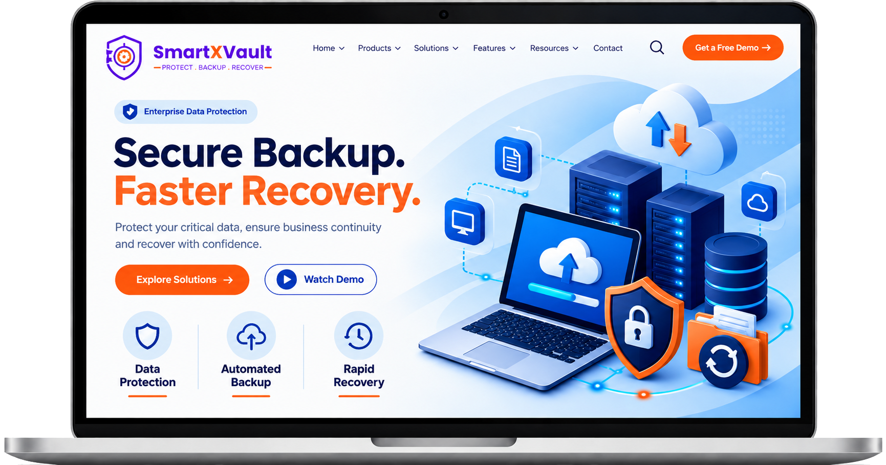 SmartXVault backup and data recovery solutions for businesses